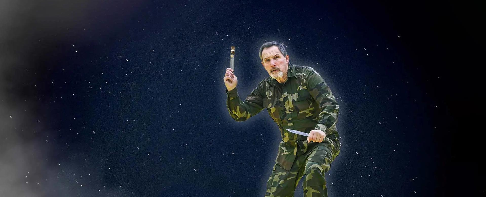 David Stainko u maskirnoj odori tijekom specijalne obuke